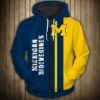 Michigan Wolverines 2 Hoodie Zip Hoodie 3D