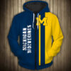 Michigan Wolverines 2 Hoodie Zip Hoodie 3D