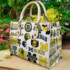 Michigan Wolverines Leather Handbag
