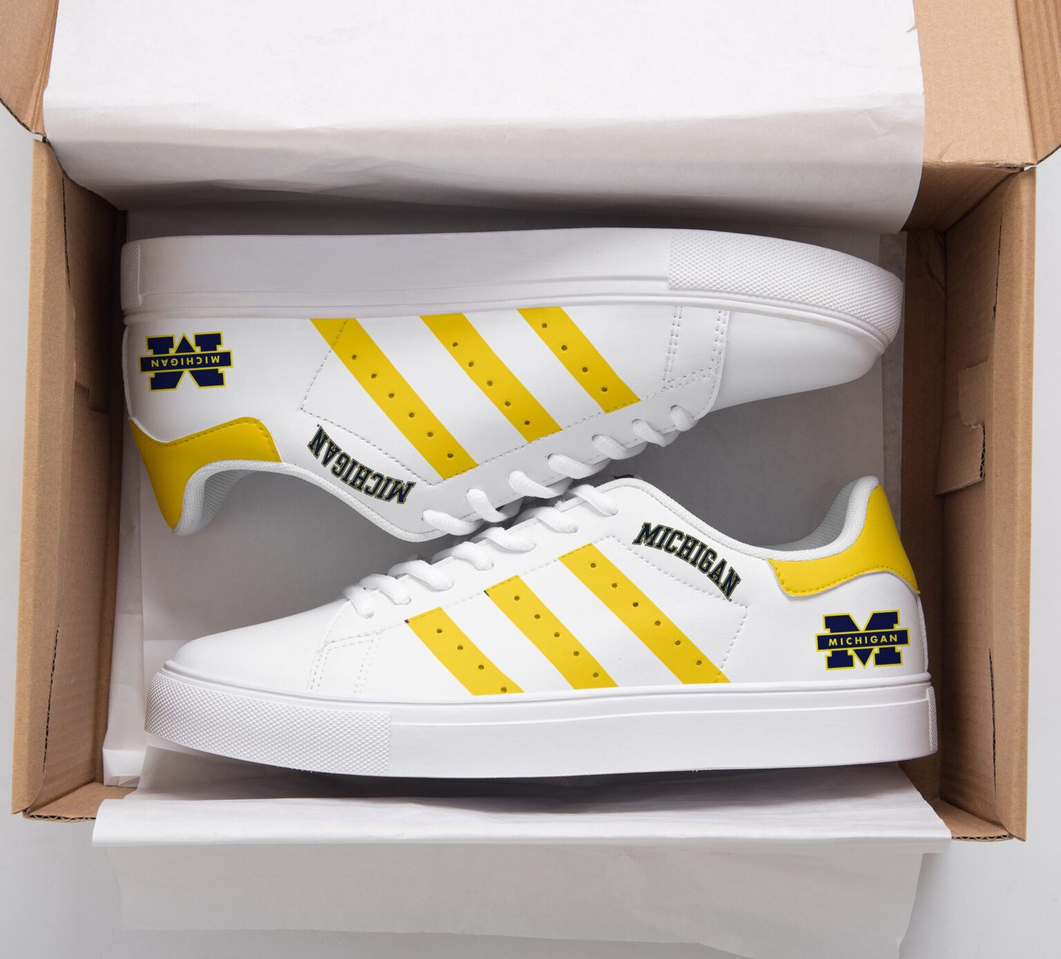 Michigan Wolverines Stan Smith Shoes 1 Michigan Wolverines Stan Smith Shoes