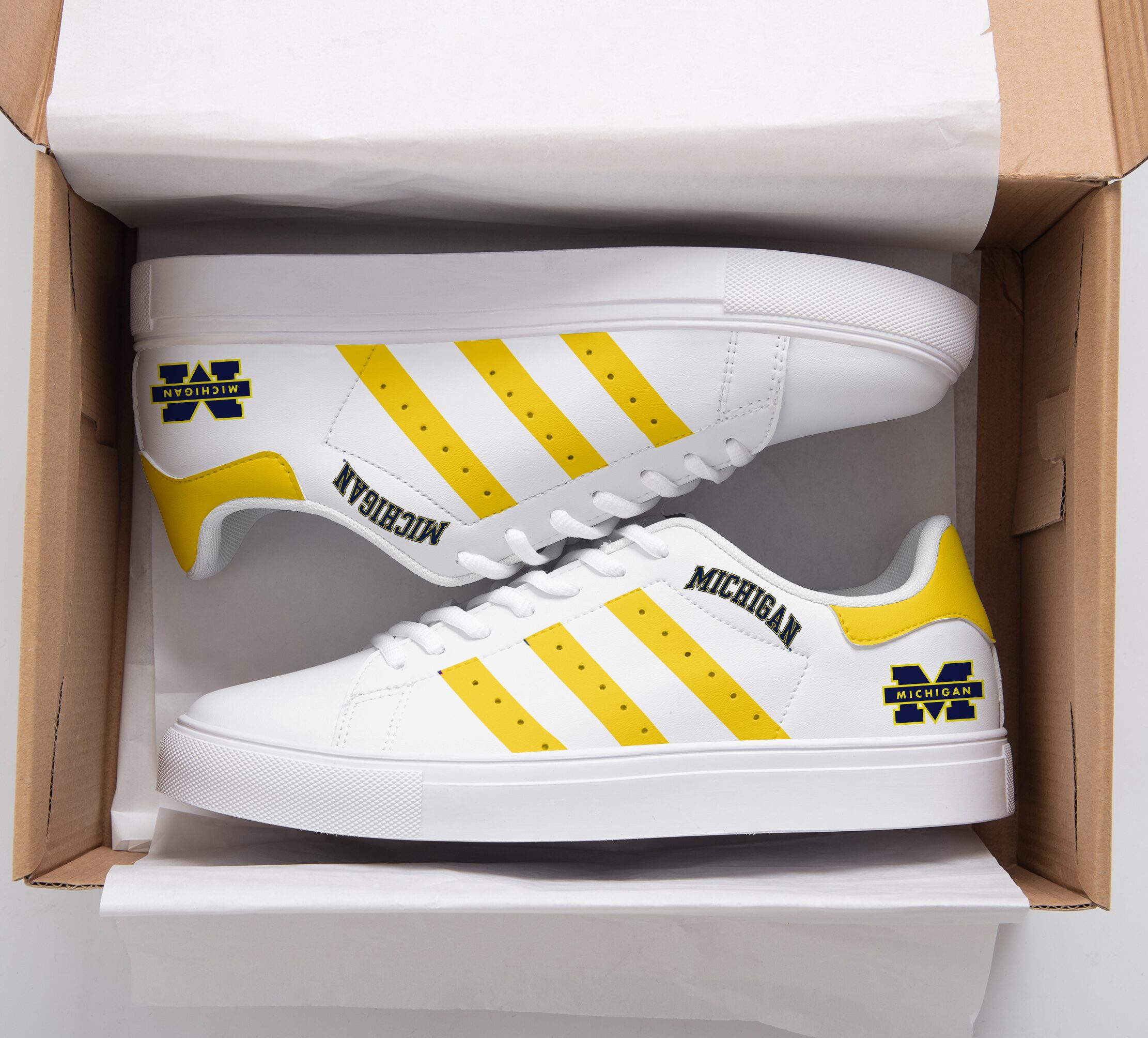 Michigan Wolverines Stan Smith Shoes 1 Michigan Wolverines Stan Smith Shoes