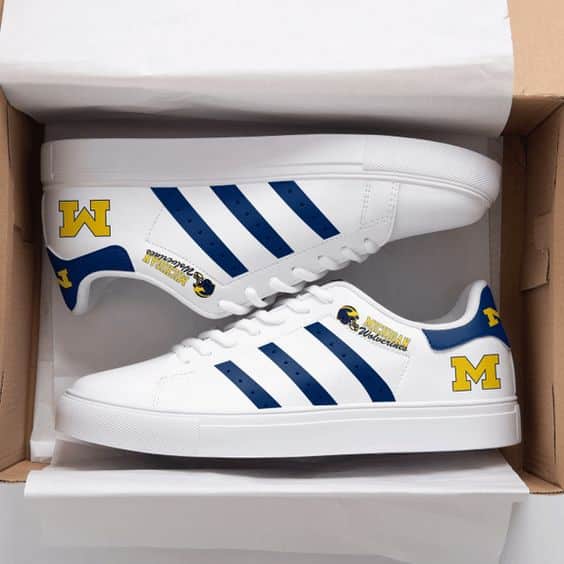 Michigan Wolverines Stan Smith Shoes 1 Michigan Wolverines Stan Smith Shoes