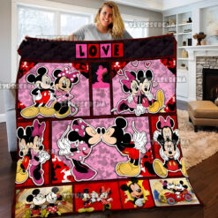 Mickey Love Minnie 05 Blanket