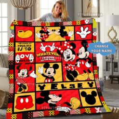 Mickey Love Minnie 08 Blanket