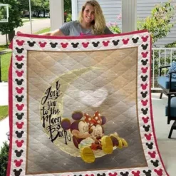 Mickey Love Minnie Blanket