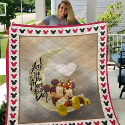 Mickey Love Minnie Blanket