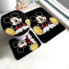 Mickey Mouse, Bath Mat Set Bathroom Shower Curtain