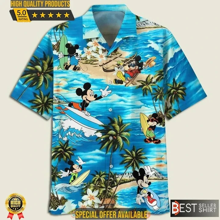 Mickey Mouse Hawaiian Shirt 1 Mickey Mouse Hawaiian Shirt