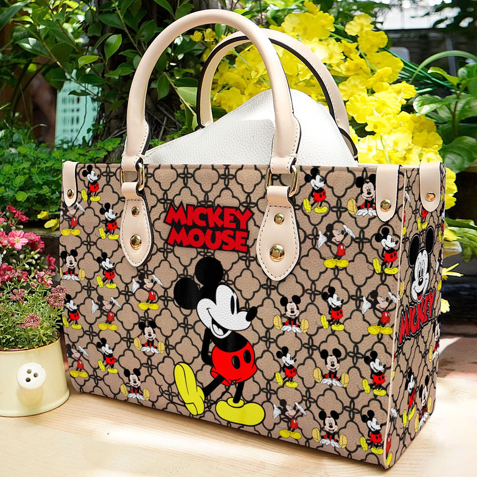 Mickey Mouse Leather Handbag 1 Mickey Mouse Leather Handbag