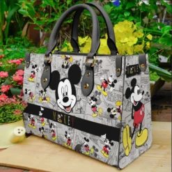 Mickey Mouse Lover 1 Leather Handbag