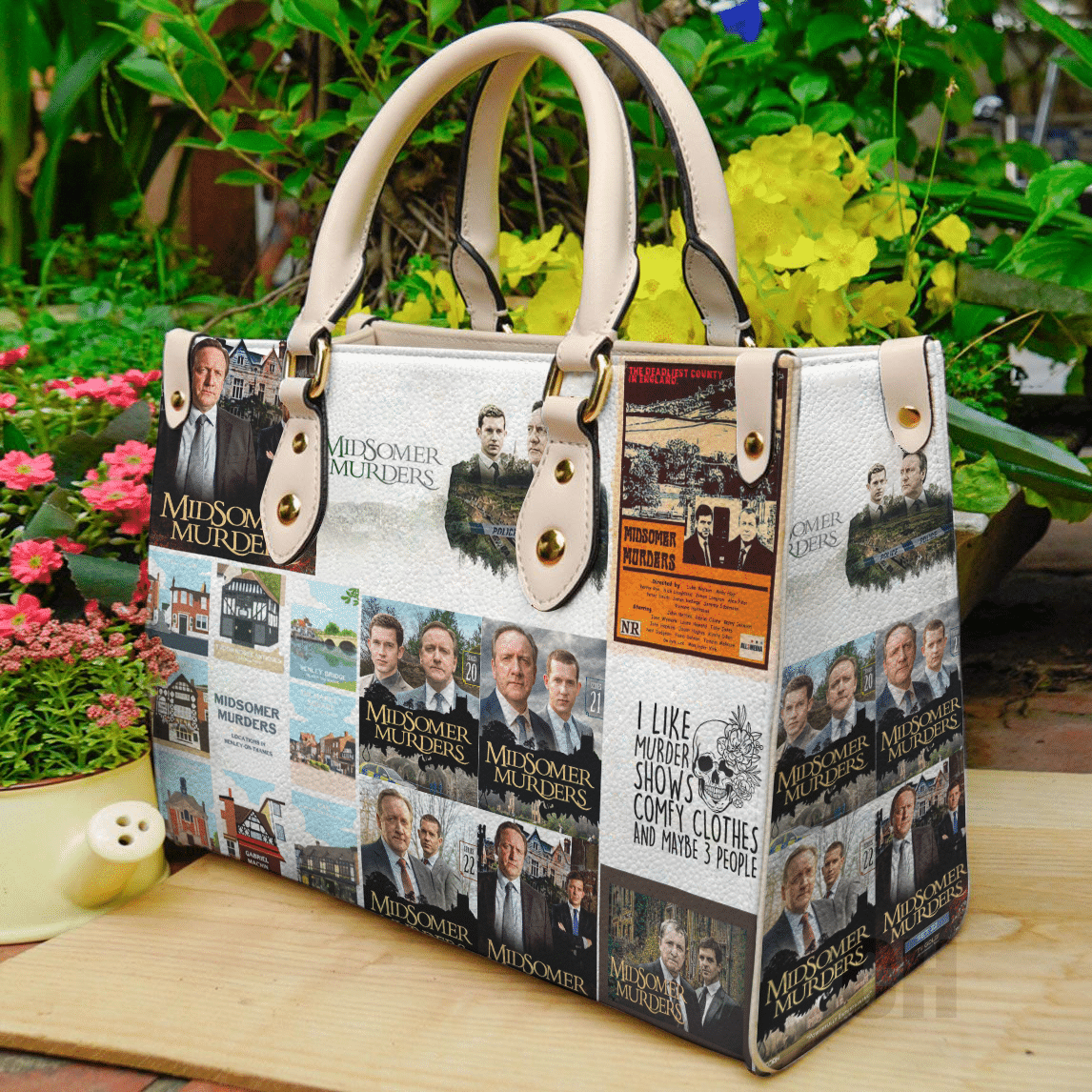 Midsomer Murders Leather Handbag 1 Midsomer Murders Leather Handbag