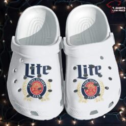 Miller Lite White Lover Soft Clogs