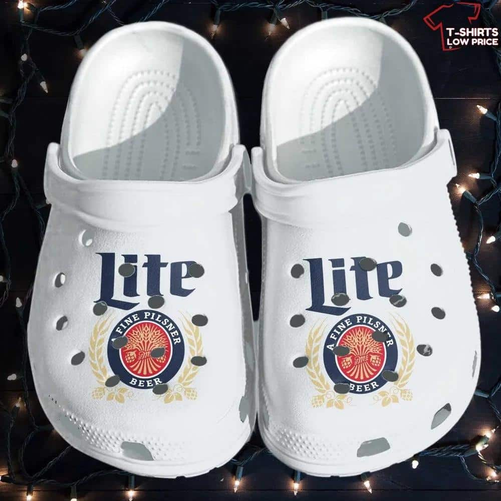Miller Lite White Lover Soft Clogs 1 Miller Lite White Lover Soft Clogs