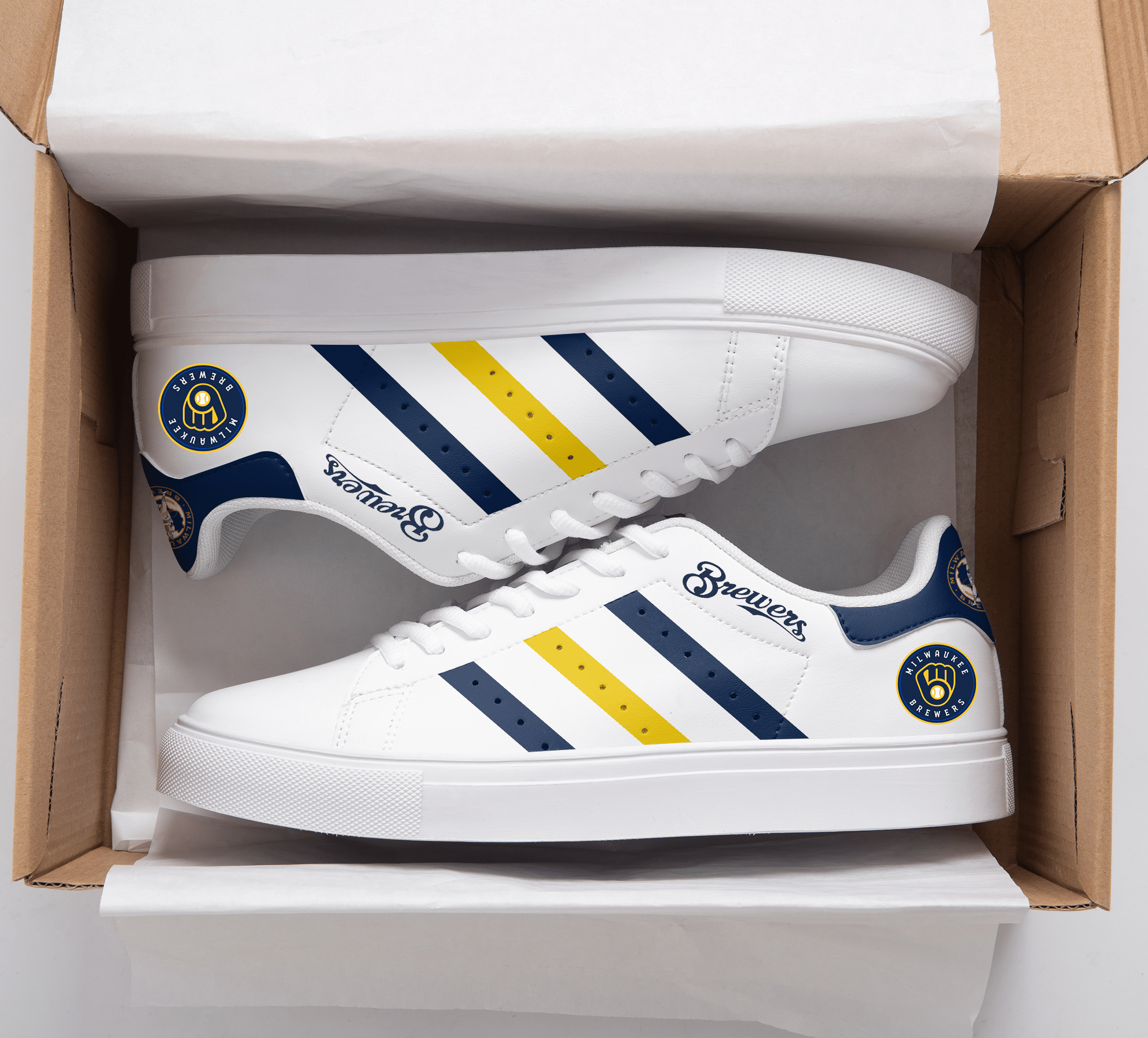Milwaukee Brewers Stan Smith Shoes 1 Milwaukee Brewers Stan Smith Shoes