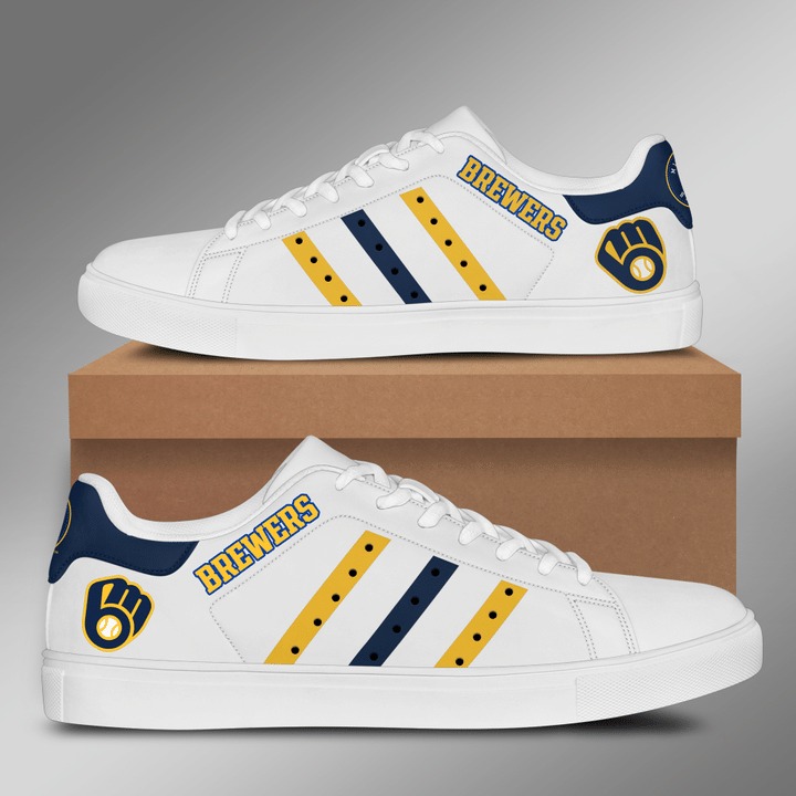 Milwaukee Brewers Stan Smith Shoes 1 Milwaukee Brewers Stan Smith Shoes