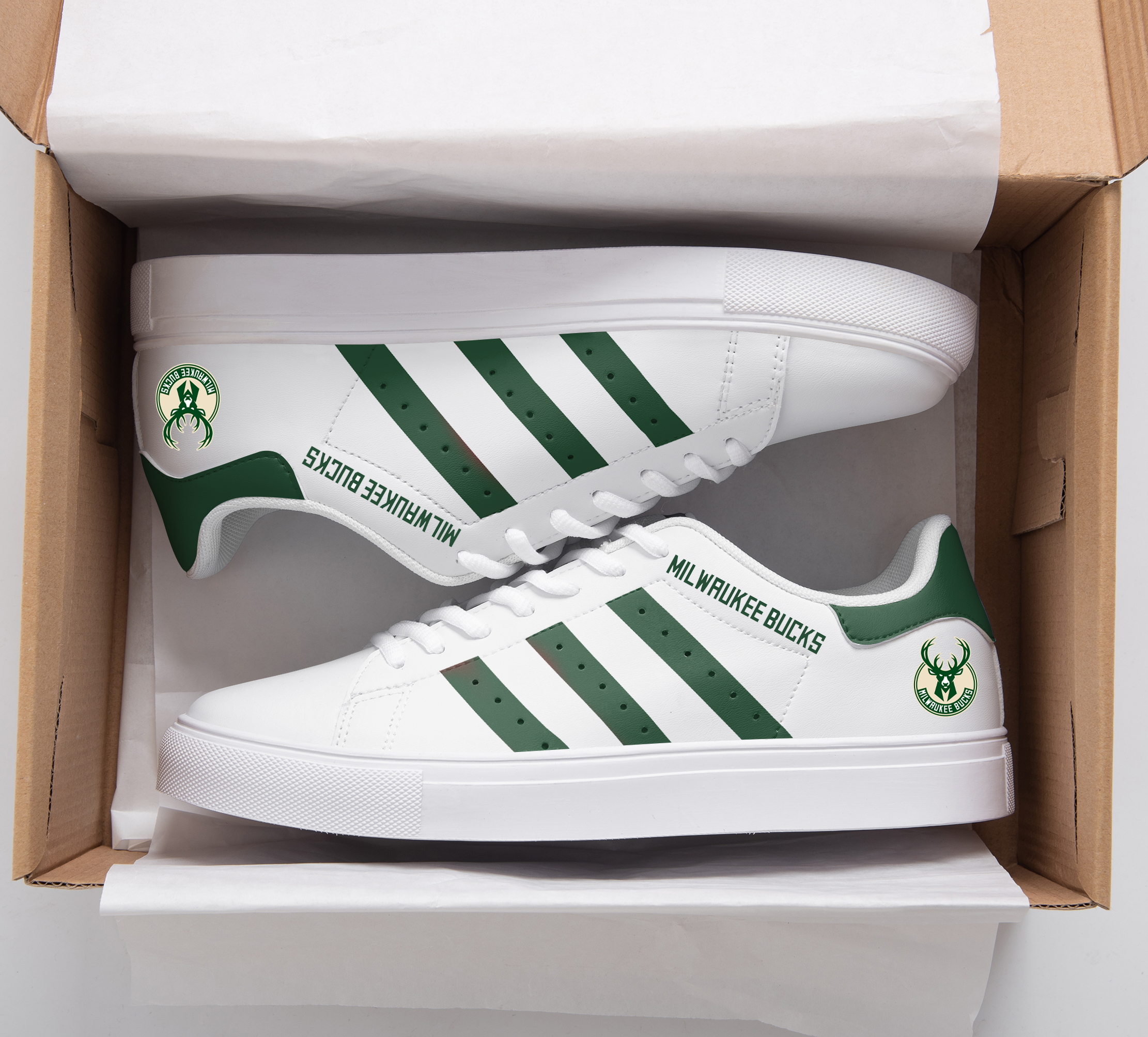 Milwaukee Bucks Stan Smith Shoes 1 Milwaukee Bucks Stan Smith Shoes
