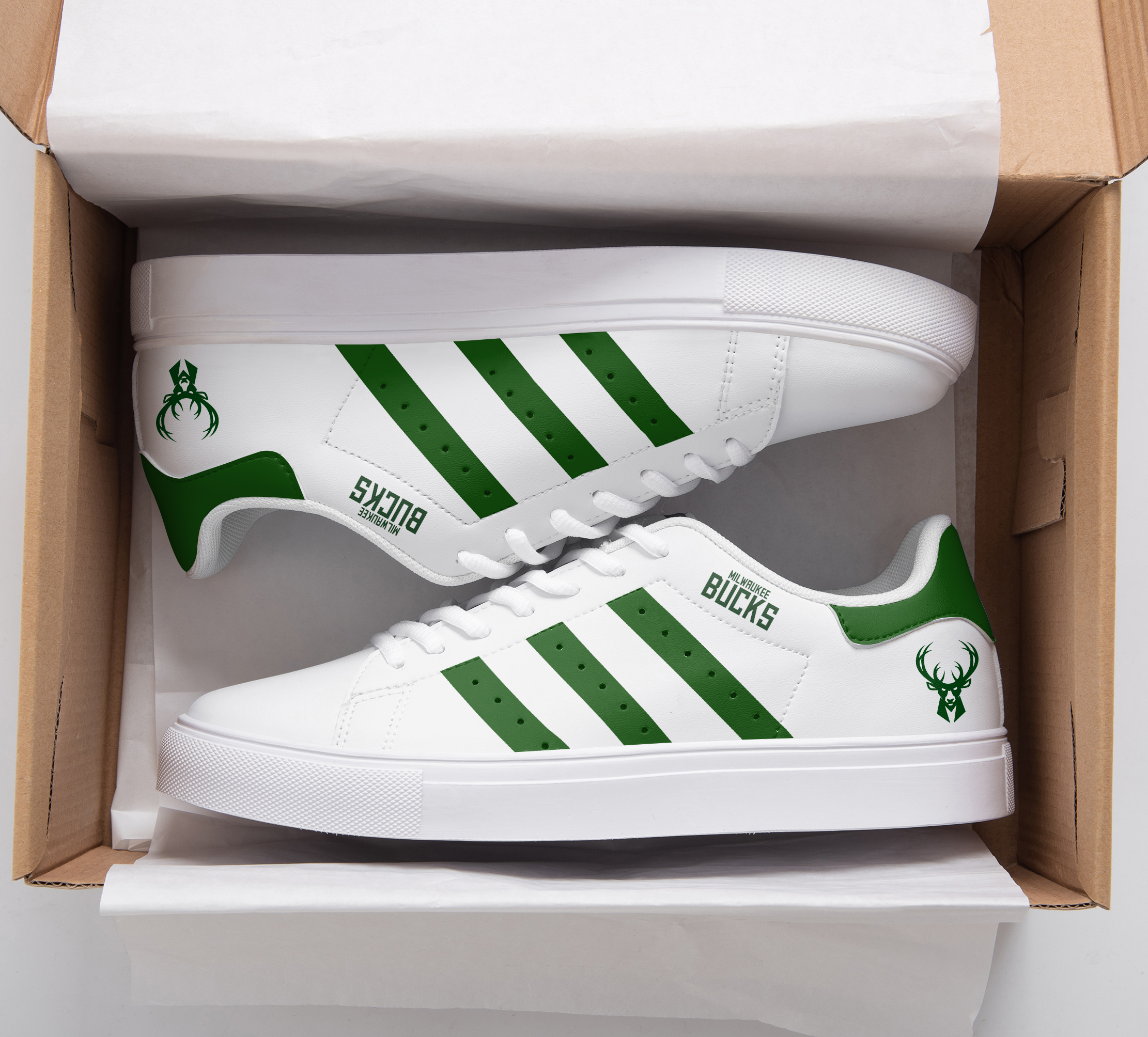 Milwaukee Bucks Stan Smith Shoes 1 Milwaukee Bucks Stan Smith Shoes