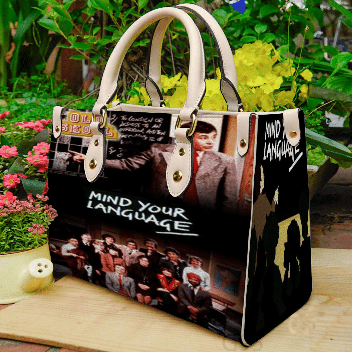 Mind Your Language Leather Handbag 1 Mind Your Language Leather Handbag