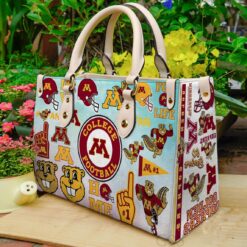 Minnesota Golden Gopher Leather Handbag
