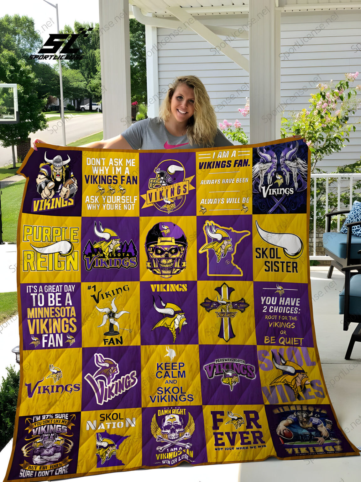 Minnesota Vikings 1 Blanket 1 Minnesota Vikings 1 Blanket
