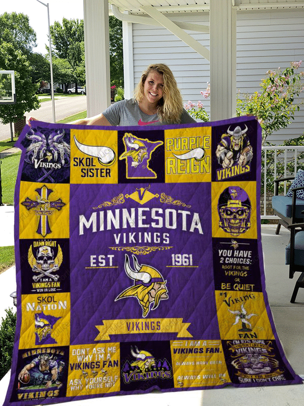 Minnesota Vikings 1 Blanket 1 Minnesota Vikings 1 Blanket