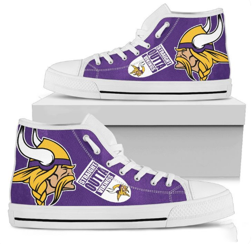 Minnesota Vikings High Top Shoes 1 Minnesota Vikings High Top Shoes