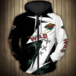 Minnesota Wild 2 Hoodie Zip Hoodie 3D
