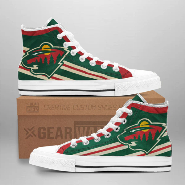 Minnesota Wild High Top Shoes 1 Minnesota Wild High Top Shoes
