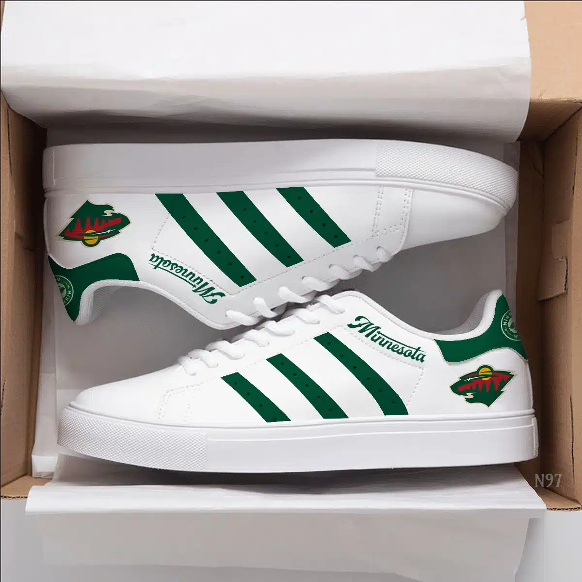 Minnesota Wild Stan Smith Shoes 1 Minnesota Wild Stan Smith Shoes