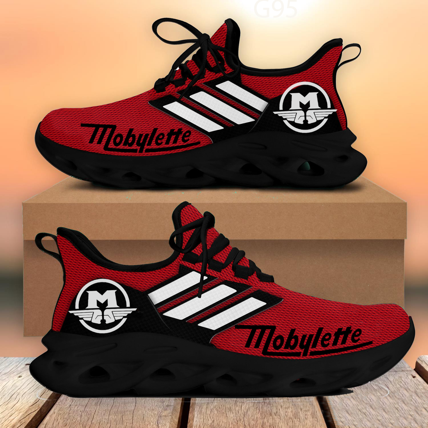 Mobylette Red Max Soul Shoes 1 Mobylette Red Max Soul Shoes