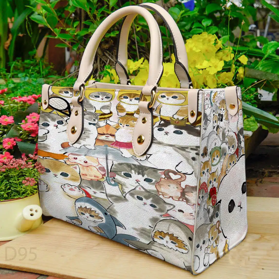 Mofusand Leather Handbag 1 Mofusand Leather Handbag