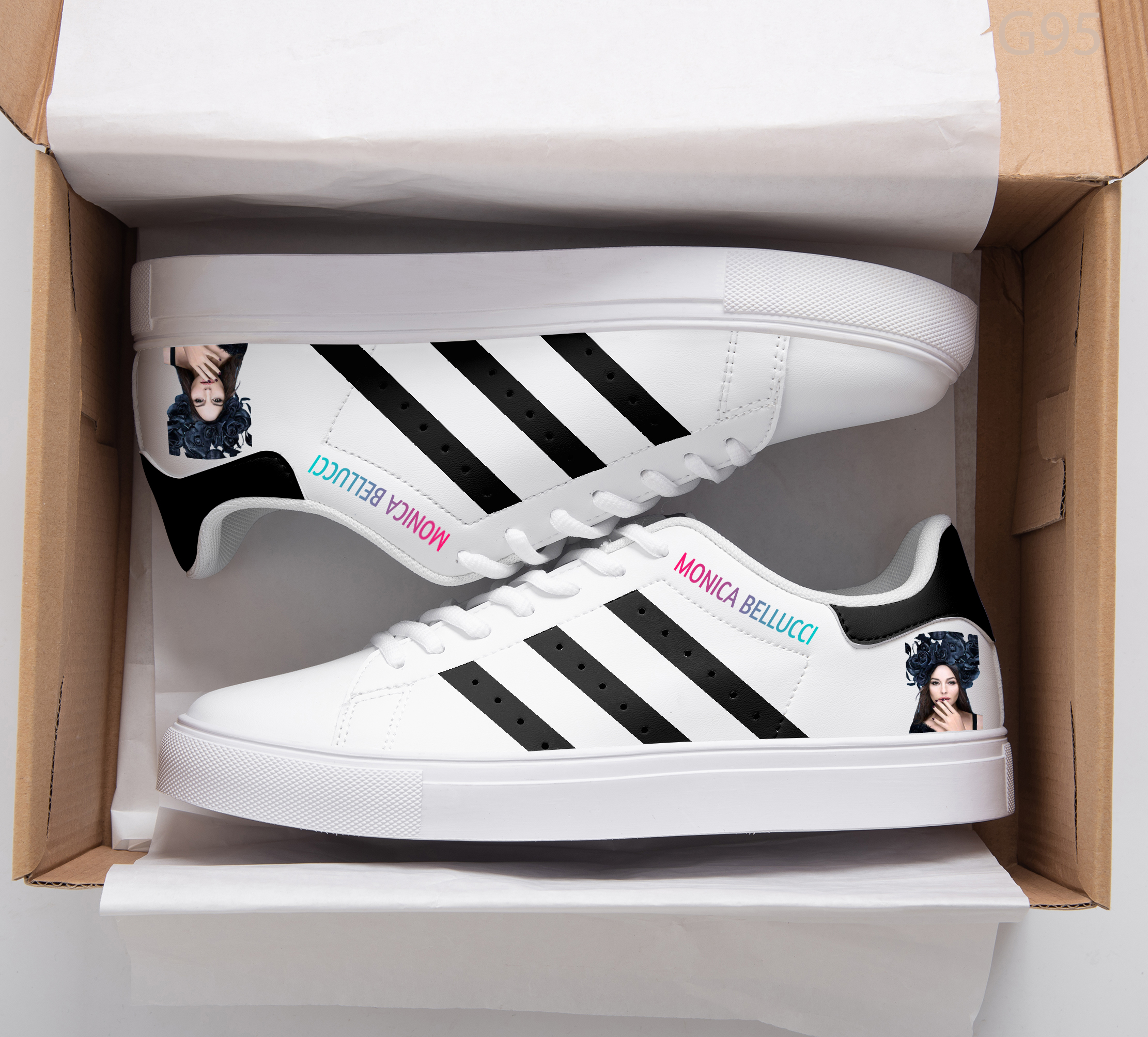 Monica Bellucci Stan Smith Shoes 1 Monica Bellucci Stan Smith Shoes