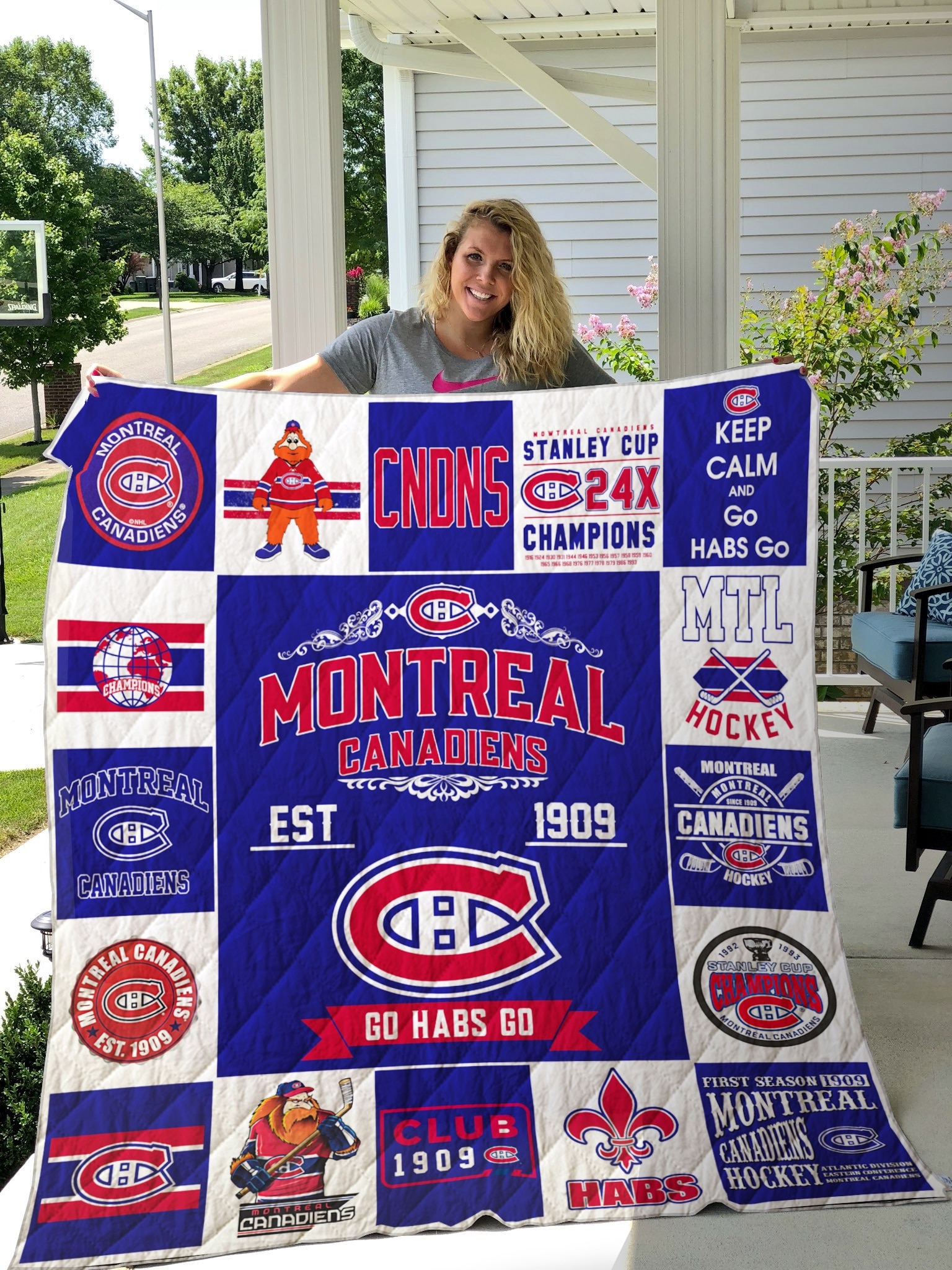 Montreal Canadiens 1G Blanket 1 Montreal Canadiens 1G Blanket