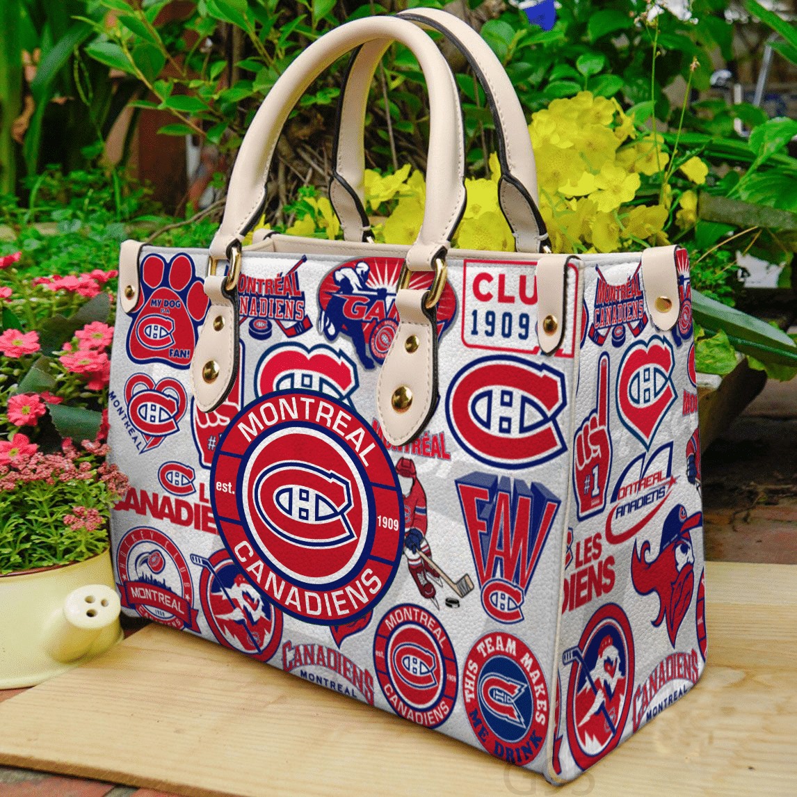 Montreal Canadiens Leather Handbag 1 Montreal Canadiens Leather Handbag