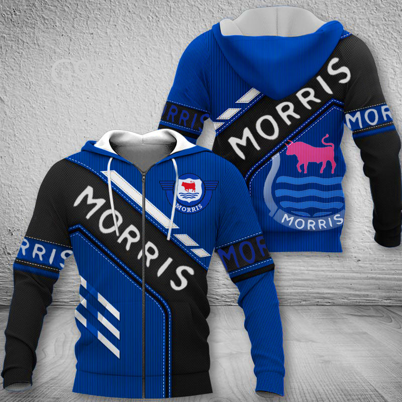 Morris Minor Hoodie Zip Hoodie 3D 1 Morris Minor Hoodie Zip Hoodie 3D