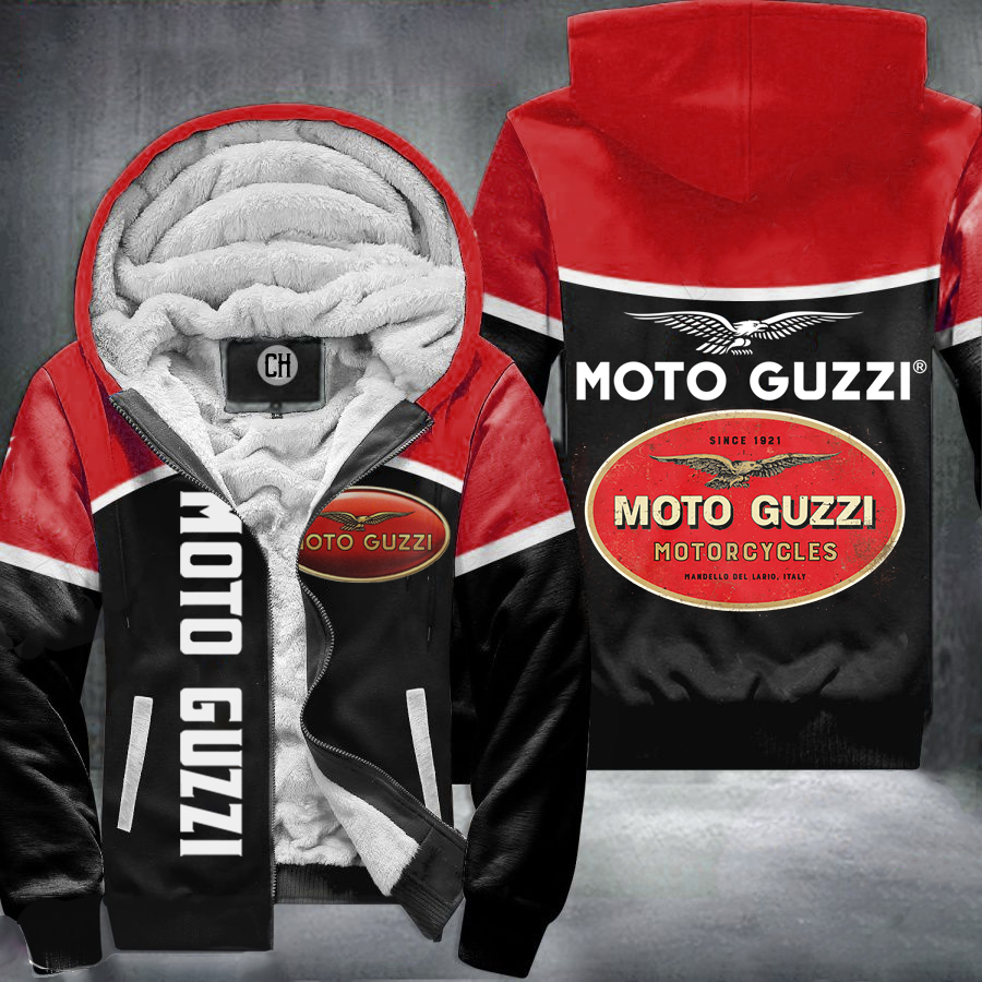 Moto Guzzi Red Fleece Jacket 1 Moto Guzzi Red Fleece Jacket