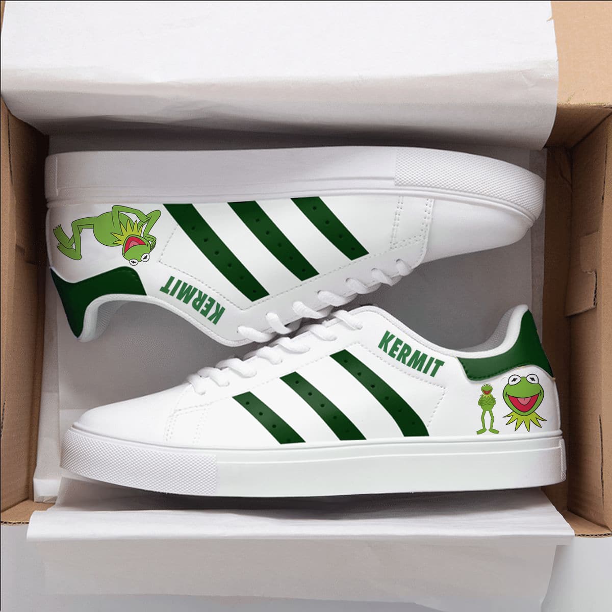 Muppet Kermit Stan Smith Shoes 1 Muppet Kermit Stan Smith Shoes