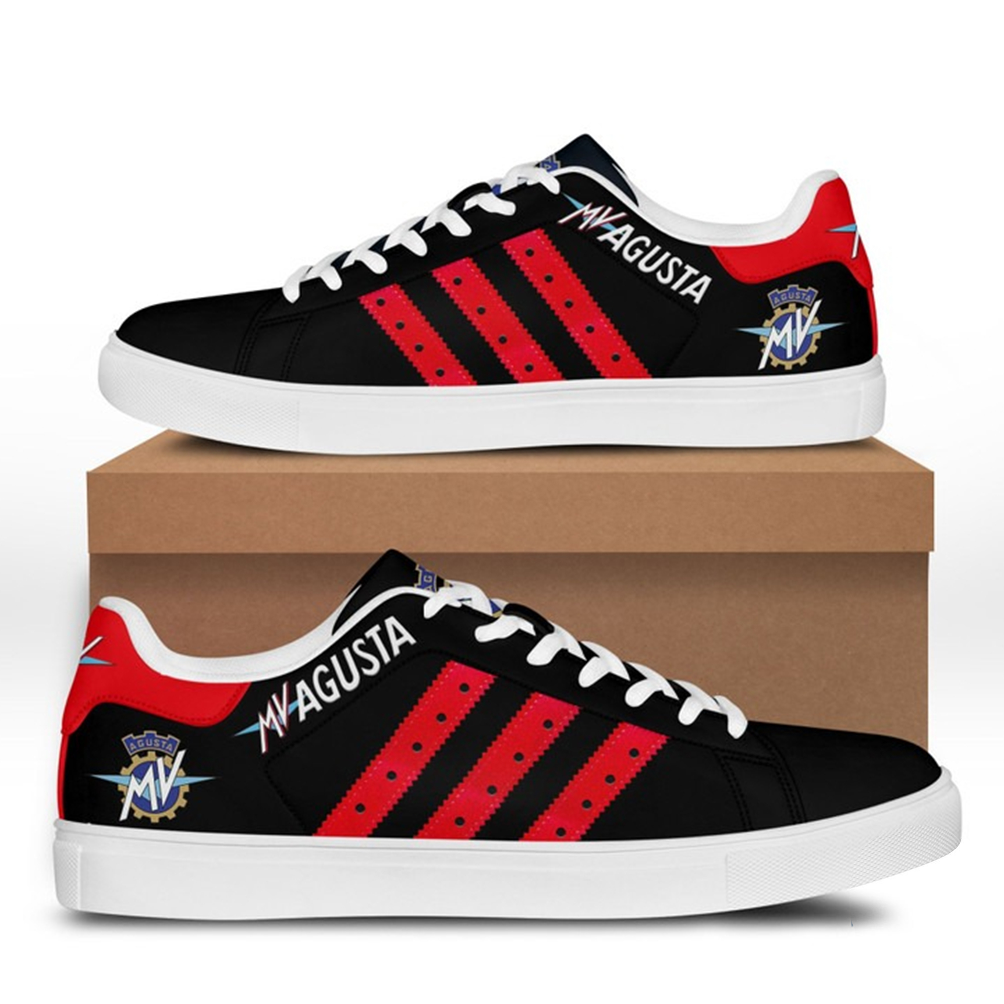 Mv Agusta Stan Smith Shoes Red 1 Mv Agusta Stan Smith Shoes Red