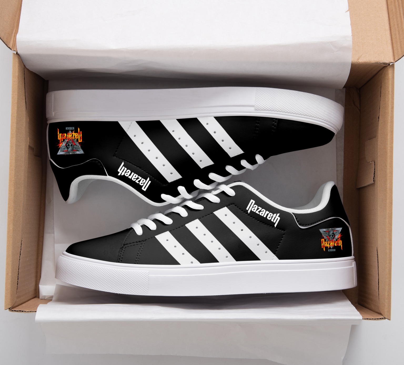 Nazareth Band Black Stan Smith Shoes 1 Nazareth Band Black Stan Smith Shoes