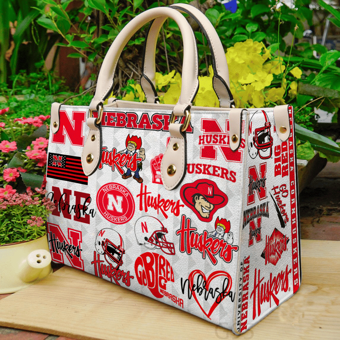 Nebraska Cornhuskers 1 Leather Handbag 1 Nebraska Cornhuskers 1 Leather Handbag