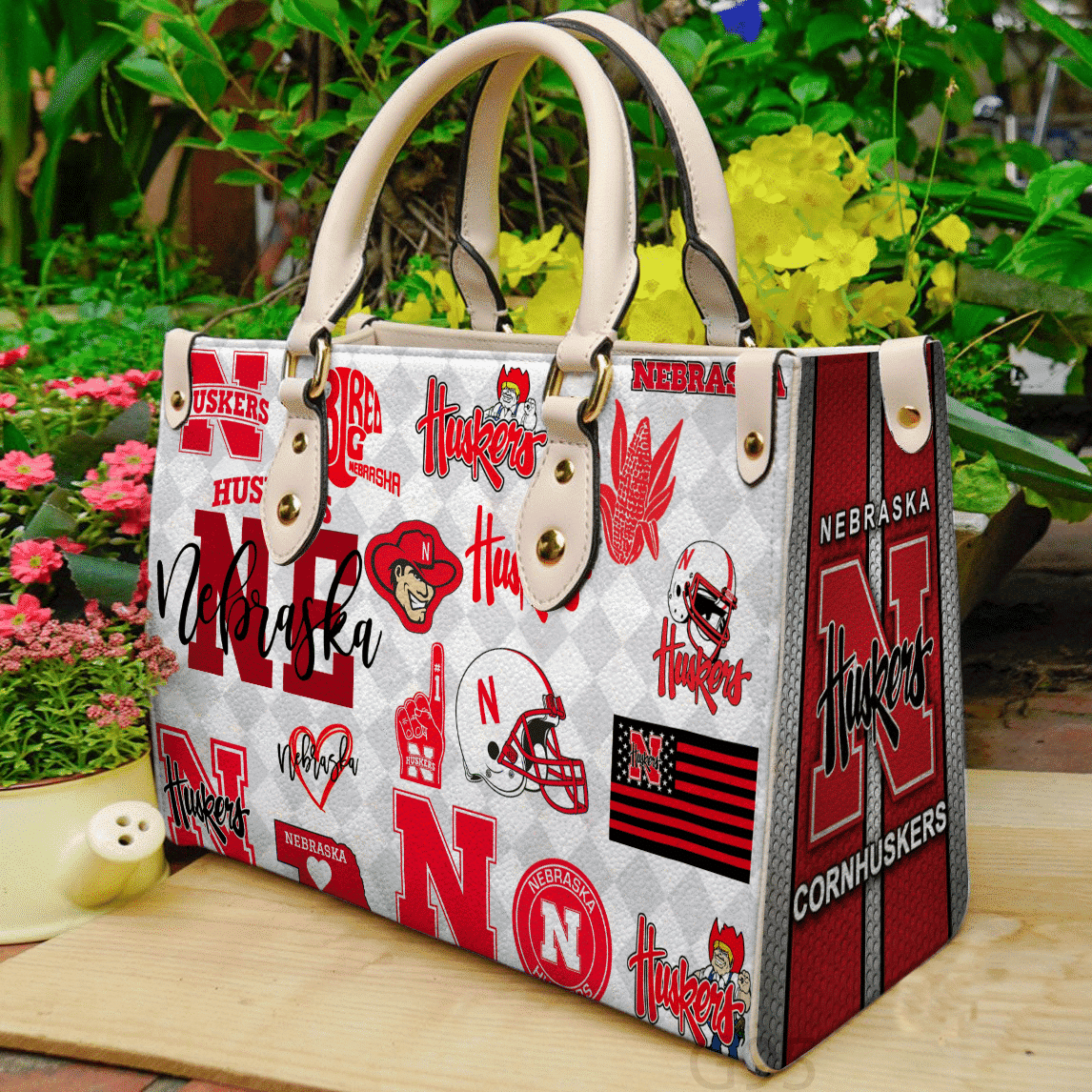 Nebraska Cornhuskers Leather Handbag 1 Nebraska Cornhuskers Leather Handbag