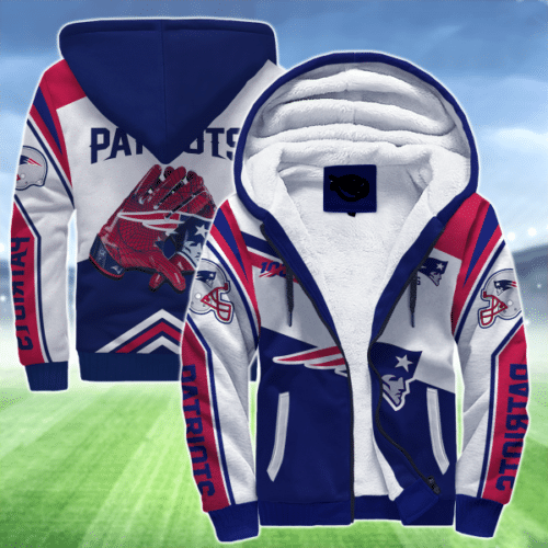 New England Patriots 01A Fleece Jacket 1 New England Patriots 01A Fleece Jacket
