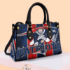 New England Patriots 1G White Leather Handbag