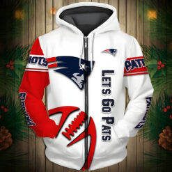 New England Patriots Hoodie Zip Hoodie 3D
