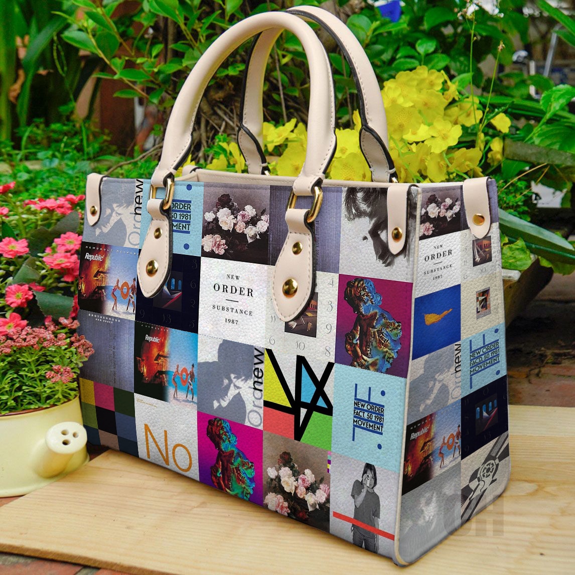 New Order Band Leather Handbag 1 New Order Band Leather Handbag