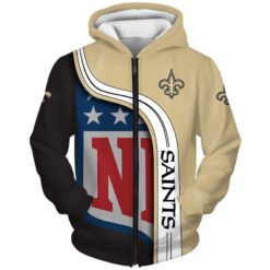 New Orleans Saints 1G Hoodie Zip Hoodie 3D