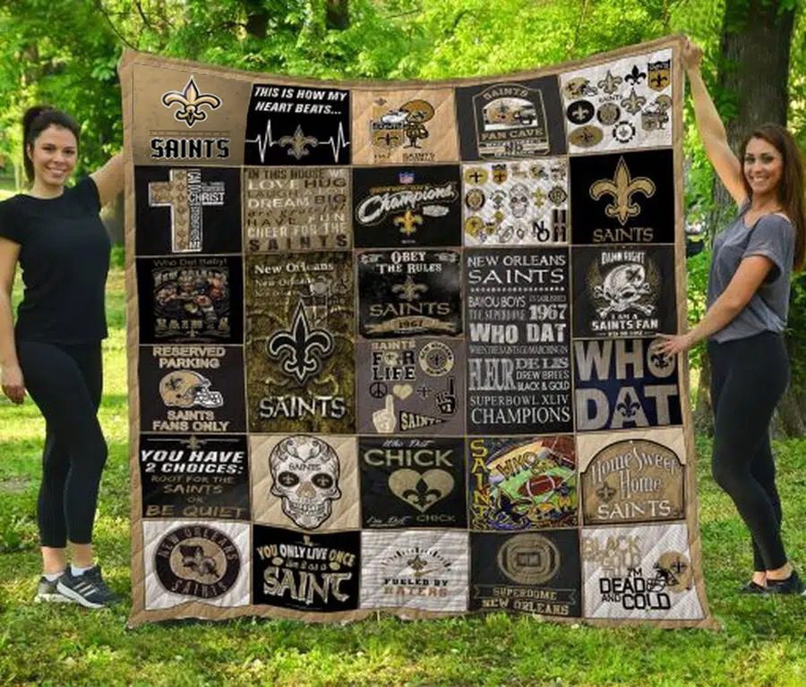 New Orleans Saints 2 Blanket 1 New Orleans Saints 2 Blanket