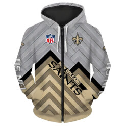 New Orleans Saints 2 Hoodie Zip Hoodie 3D