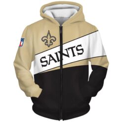 New Orleans Saints 3 Hoodie Zip Hoodie 3D