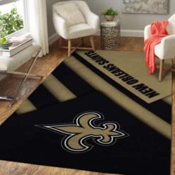 New Orleans Saints Area For Living Room Home Decor Area Rug